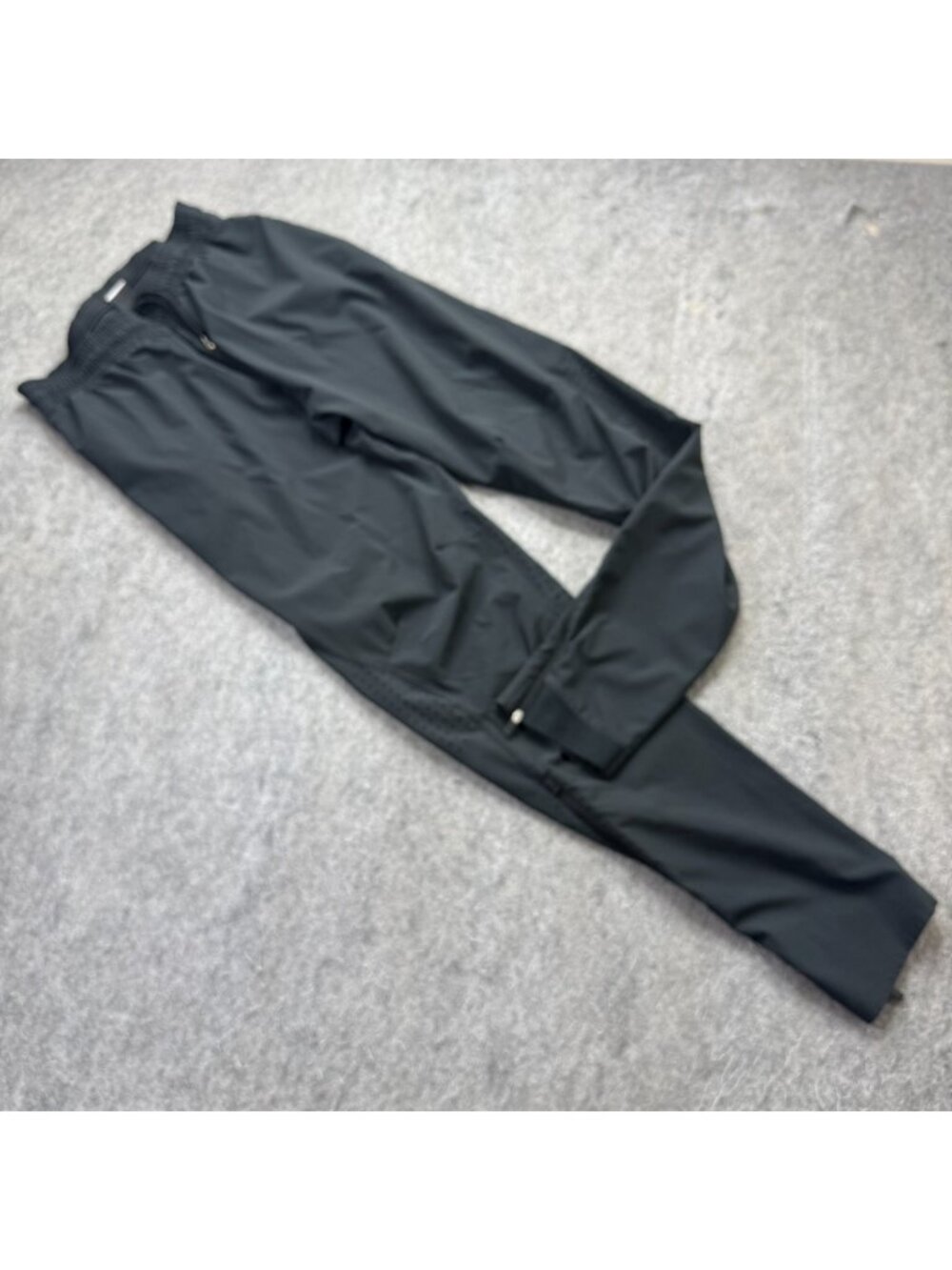 Jordan Track Pants Men M Black DRI-FIT Ankle Zip Stretch Training Tapered 33"